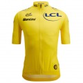 Heren Fietskleding Tour de France 2025 Fan Line Geel Shirt