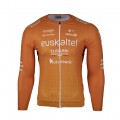 Heren Fietskleding Agu Euskaltel Euskadi 2025 Premium Midlayer Shirt met Lange Mouwen