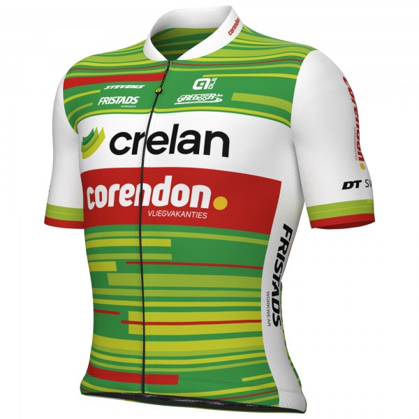 Heren Fietskleding Ale Crelan Corendon 2025 shirt