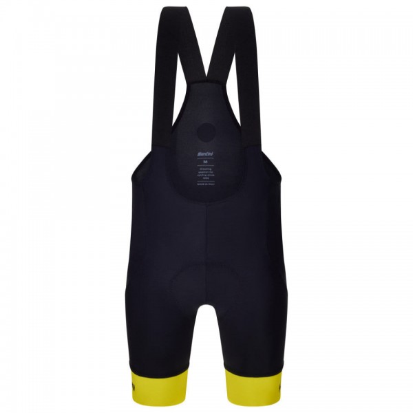 Heren Fietskleding Santini Yellow Tour de France 2025 Bib Tights