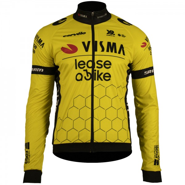 Heren Fietskleding Team Visma Lease a Bike 2025 Premium Polartec Jack