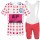 Polka Dot EF Education Frist Tour De France 2021 Team Fietskleding Fietsshirt Korte Mouw+Korte Fietsbroeken Bib 2021062756