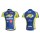 2012 Topsport Fietsshirt Korte mouw blauw geel 3861
