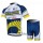 2012 Vacansoleil-DCMFietsshirt Korte mouwKorte fietsbroeken met zeem Kits wit blauw geel 584