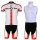 2013 KUOTA Fietspakken Fietsshirt Korte+Korte koersbroeken Bib wit rood 4194