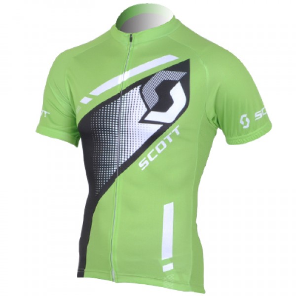 2013 Scott Racing Fietsshirt Korte mouw groen zwart 3820