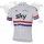 2013 Team Sky Fietsshirt Korte mouw wit rood blauw 769