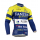 2014 FANTINI Fietsshirt lange mouw Blauw geel Wit 1417