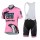 2015 Saxo Bank Sungard Dames Fietskleding Fietsshirt Korte+Korte Fietsbroeken Bib Roze 3491