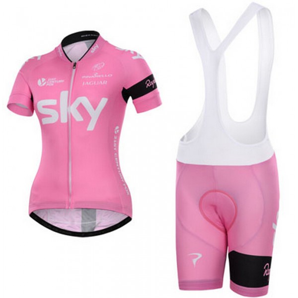 2015 Sky Dames Fietskleding Fietsshirt Korte+Korte Fietsbroeken Bib 3500