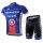 2015 Garmin Cannondale Fietskleding Set Fietsshirt Korte Mouwen+Fietsbroek Korte blauw 1593