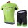 2015 Garmin Cannondale Fietskleding Set Fietsshirt Korte Mouwen+Fietsbroek Korte groen 1592