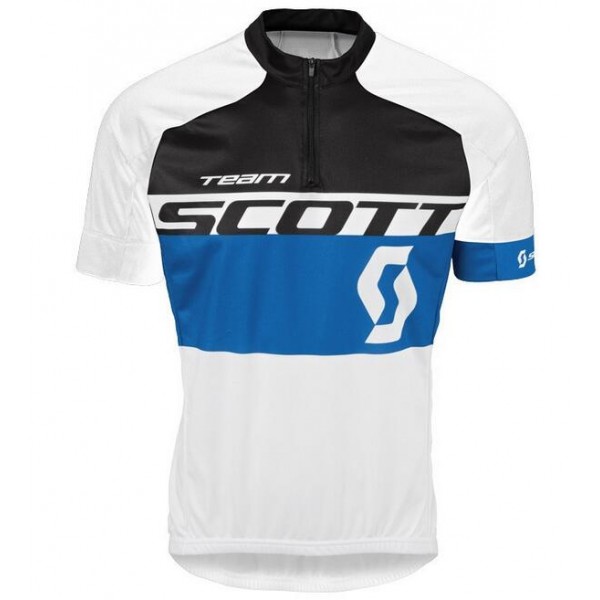 2016 Scott zwart blauw Fietsshirt Korte Mouw 2016036630