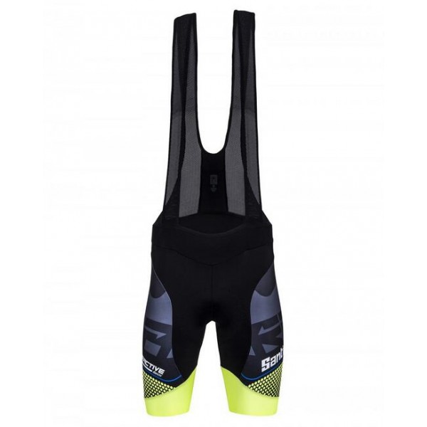 2016 Santini Interactive 30 zwart groen Korte Fietsbroeken Bib 2016036618