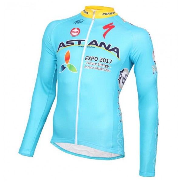2016 ASTANA PRO TEAM Fietsshirt lange mouw 2016036750