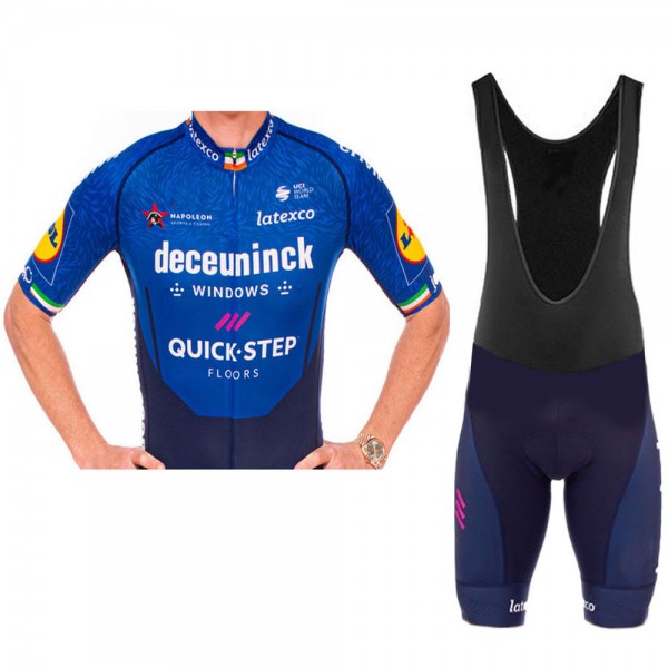 Deceuninck quick step Irish 2021 Fietskleding Fietsshirt Korte Mouw+Korte Fietsbroeken Bib 2021158 Deceuninck quick step Irish 2021 Fietskleding Fietsshirt Korte Mouw+Korte Fietsbroeken Bib 2021158