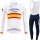 Spanish Astana Pro Team 2021 Fietskleding Fietsshirt Lange Mouw+Lange Fietsbroek Bib 20210350
