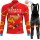 Winter Bahrain Victorious 2022 Pro Team Fietskleding Fietsshirt Lange Mouw+Lange Fietsbroek Bib 202201103