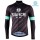 2022 Bianchi Milano Bianzone Black Thermal Fietsshirt Lange Mouw q65UK