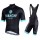 2022 Bianchi Milano Levane Black Fietskleding Fietsshirt Korte Mouw+Korte Fietsbroeken Bib AY6aI