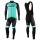 2022 Bianchi Milano Piantedo Green Fietskleding Fietsshirt Lange Mouw+Lange Fietsbroek Bib Set uR65h