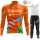Winter euskadi euskaltel 2022 Pro Team Fietskleding Fietsshirt Lange Mouw+Lange Fietsbroek Bib 2022122542