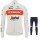 Trek Segafredo 2022 Pro Team Fietskleding Fietsshirt Lange Mouw+Lange Fietsbroek Bib 202249