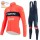 Trek Segafredo rood 2022 Pro Team Fietskleding Fietsshirt Lange Mouw+Lange Fietsbroek Bib 202212192