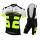 2015 Nalini Bao wit-zwart Fluo Fietskleding Set Fietsshirt Korte Mouwen+Fietsbroek Bib Korte 2019