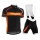 2015 Orbea zwart-geel Fietskleding Set Fietsshirt Korte Mouwen+Fietsbroek Bib Korte 2198