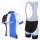 2013 Blanco Giant Fietspakken Fietsshirt Korte+Korte koersbroeken Bib blauw wit zwart 606