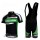 Cannondale Pro Team Fietsshirt Korte mouw Korte fietsbroeken Bib met zeem Kits groen zwart 4224