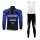 Giant Fietskleding Fietsshirt Lange Mouwen+lange fietsbroeken Bib zeem Blue 1044