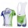 Liquigas Cannondale Pro Team Fietspakken Fietsshirt Korte+Korte koersbroeken Bib groen wit 4265