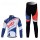 Lotto Belisol Fietspakken Fietsshirt lange mouw+lange fietsbroeken wit blauw 4382