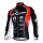 MHW Cube Racing Team Fietsshirt lange mouw rood zwart 367