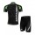 Merida 2014 Fietskleding Fietsshirt Korte Mouwen+Fietsbroek Korte zeem Black groen wit 1105