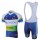 2013 Green Edge ORICA Fietspakken Fietsshirt Korte+Korte koersbroeken Bib blauw 4187