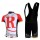 RadioShack Trek Pro Team Fietspakken Fietsshirt Korte+Korte koersbroeken Bib rood wit 4313