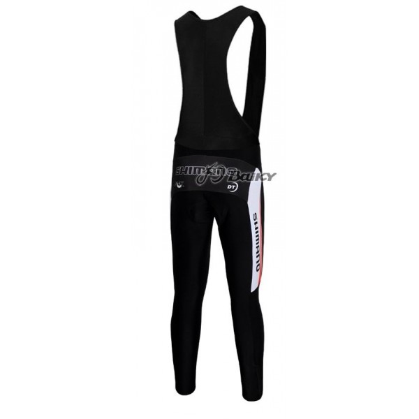 Shimano Pro Team lange fietsbroeken Bib met zeem zwart wit rood 4729
