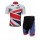 Sky British Fietskleding Fietsshirt Korte Mouwen+Fietsbroek Korte zeem 1328