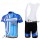 UnitedHealthcare Fietspakken Fietsshirt Korte+Korte koersbroeken Bib blauw 4324