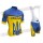 Ucrania Fietskleding Set wielershirt korte mouwen+koersbroek kort Bib 33nl10070