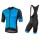 NALINI Velocita Fietskleding Wielershirt Korte Mouw+Korte Fietsbroeken Bib Zwart Blauw UVSBU UVSBU