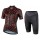 Dames NALINI Red Shoes Wielerkleding Wielershirt Korte Mouw+Korte Fietsbroeken Zwart Rood KG303 KG303