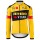 TEAM JUMBO-VISMA 2020 Wielershirts lange mouw Zwart Geel 5R912 5R912