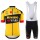 TEAM JUMBO-VISMA 2020 Fietskleding Wielershirt Korte Mouw+Korte Fietsbroeken Bib Zwart Geel OZLFL OZLFL