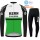 2021 Winter Fleece kern pharma Pro Team Fietskleding Fietsshirt Lange Mouw+Lange Fietsbroek Bib 995