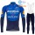 2021 Winter Fleece Deceuninck quick step Pro Team Fietskleding Fietsshirt Lange Mouw+Lange Fietsbroek Bib 925