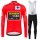 2021 Jumvo Visma Spanish Pro Team Fietskleding Fietsshirt Lange Mouw+Lange Fietsbroek Bib 871